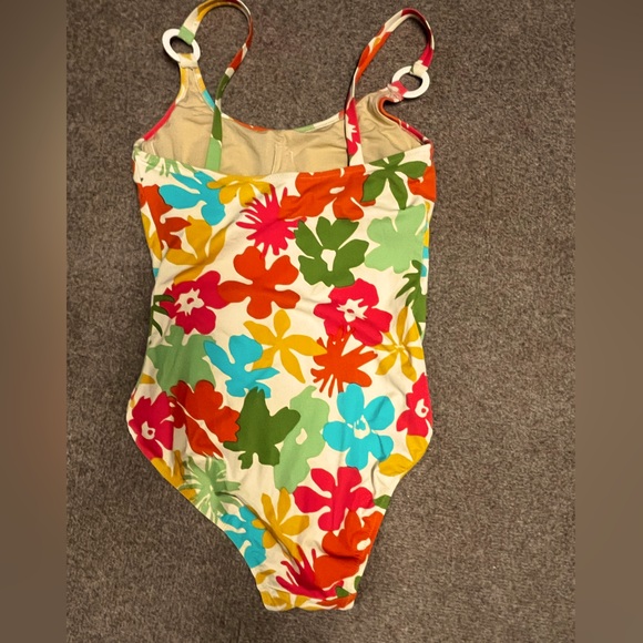 DKNY Colorful Floral One Piece Swimsuit - Picture 2 of 5